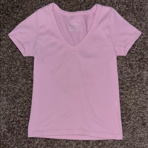 No Boundaries Pink Fitted Short Sleeve T-Shirt